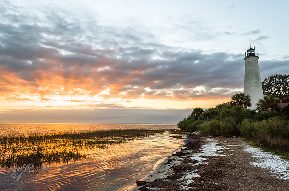 Lighthouse sunset