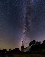 St. Marks Light and Draconid Meteor Shower