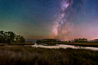 Nightfall over the marsh